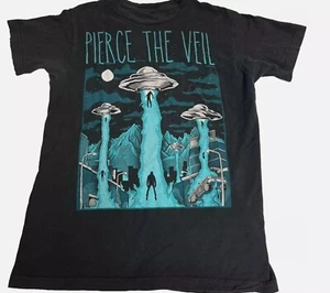 Pierce The Veil Band Shirt UFO Abduction T-shirt Cotton Unisex Tee S-5XL KK1426 - Picture 1 of 3
