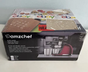 Spremiagrumi Masticazione Lenta AMZCHEF Estrattore Slow Juicer Macchina Professionale APERTO - Foto 1 di 24