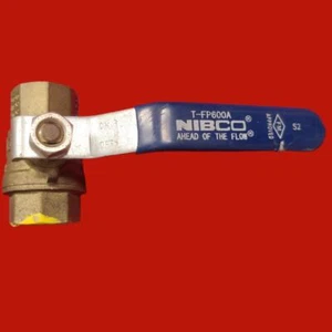 Nibco 1/2" Female Thread Brass Ball Valve, TFP00A - Picture 1 of 5