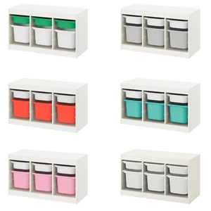 IKEA TROFAST Combinación de almacenamiento para niños con 6 cajas para juguetes y cosas - Imagen 1 de 8