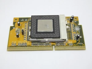 Adapter Intel Steckplatz 1 auf Sockel 370 mit Intel Celeron 400 MHz SL37X - Bild 1 von 2