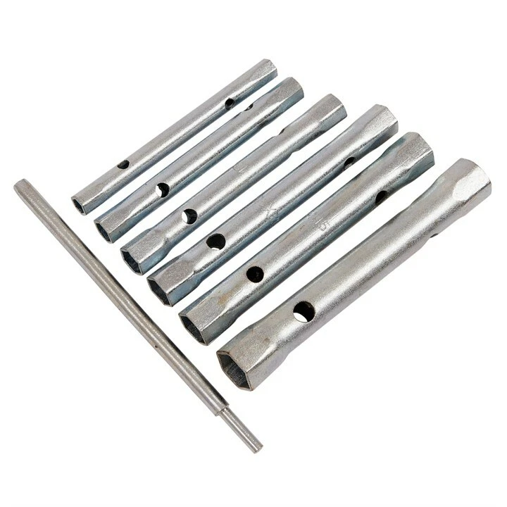 6pc Tubular Box Spanners Monobloc Tap Wrench Set 6-17mm Metric Tube Taps Basin - Image 1 of 1