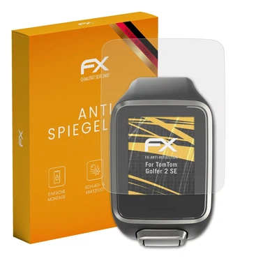 atFoliX 3x Displayfolie für TomTom Golfer 2 SE Schutzfolie matt&stoßfest Folie - Bild 1 von 4