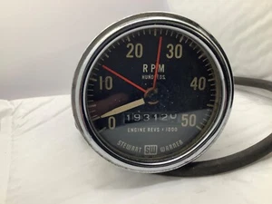1950’s Stewart Warner Tachometer Model 760 12 Volt - Rare 5000 RPM Untested - Picture 1 of 10
