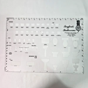 Vintage Twyfords Badezimmer Schablone Sanitärkeramik Badewannen Armaturen Duschen - Bild 1 von 1
