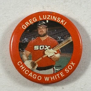 Greg Luzinski Pinback Button MLB Baseball Chicago White Sox 1 inch Fun Foods #34 - Picture 1 of 3
