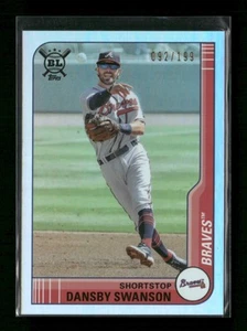 2021 Topps Big League #169 Dansby Swanson Rainbow Foil #/199 - Picture 1 of 2