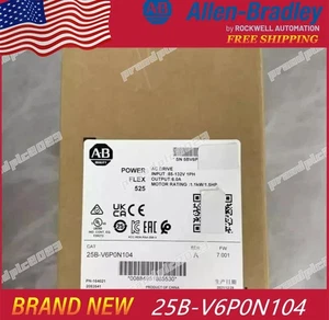 New Sealed Allen-Bradley 25B-V6P0N104 Powerflex 525 AC Drive 25BV6P0N104 - Picture 1 of 5