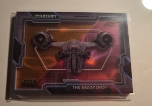 Star Wars Topps Chrome Starships The Razor Crest Orange/Red 9/10 #S-2 - Bild 1 von 4