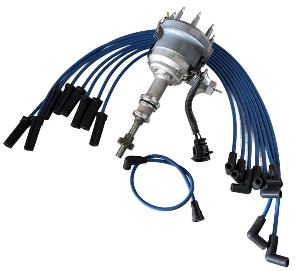 Distribuidor + cables de encendido para Ford E-350 Econoline V8 5,8 L 77-87 D8UE12124DA Foto 1 de 4