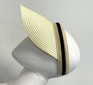 SCHMUCKJAGD SONNEN VISOR IN BEIGE / ONE SIZE / STROH-STOFF MIX - Bild 1 von 3
