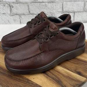 SAS Tripad Comfort Bout Time Herren 11 schmale braune Kieselleder Oxford Schuhe - Bild 1 von 16