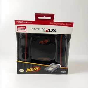 Neu - Rot & Schwarz Nerf Schutzhülle Armor Case Handgriff - Nintendo 2DS - Bild 1 von 4