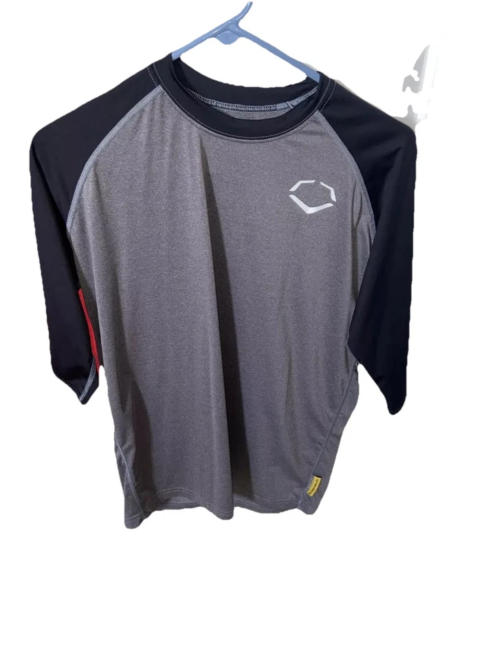 Black Evoshield Baseball 3/4 Sleeve Shirt - Image 1 of 1