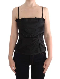 Top De Fiesta De Noche Para Mujer EXTE Blusa Negra Auténtica - Imagen 1 de 6