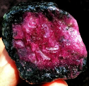 56.4g Museum!!! Natural Red Ruby in Green Zoisite Crystal Gem Specimen ie0886 - Picture 1 of 12