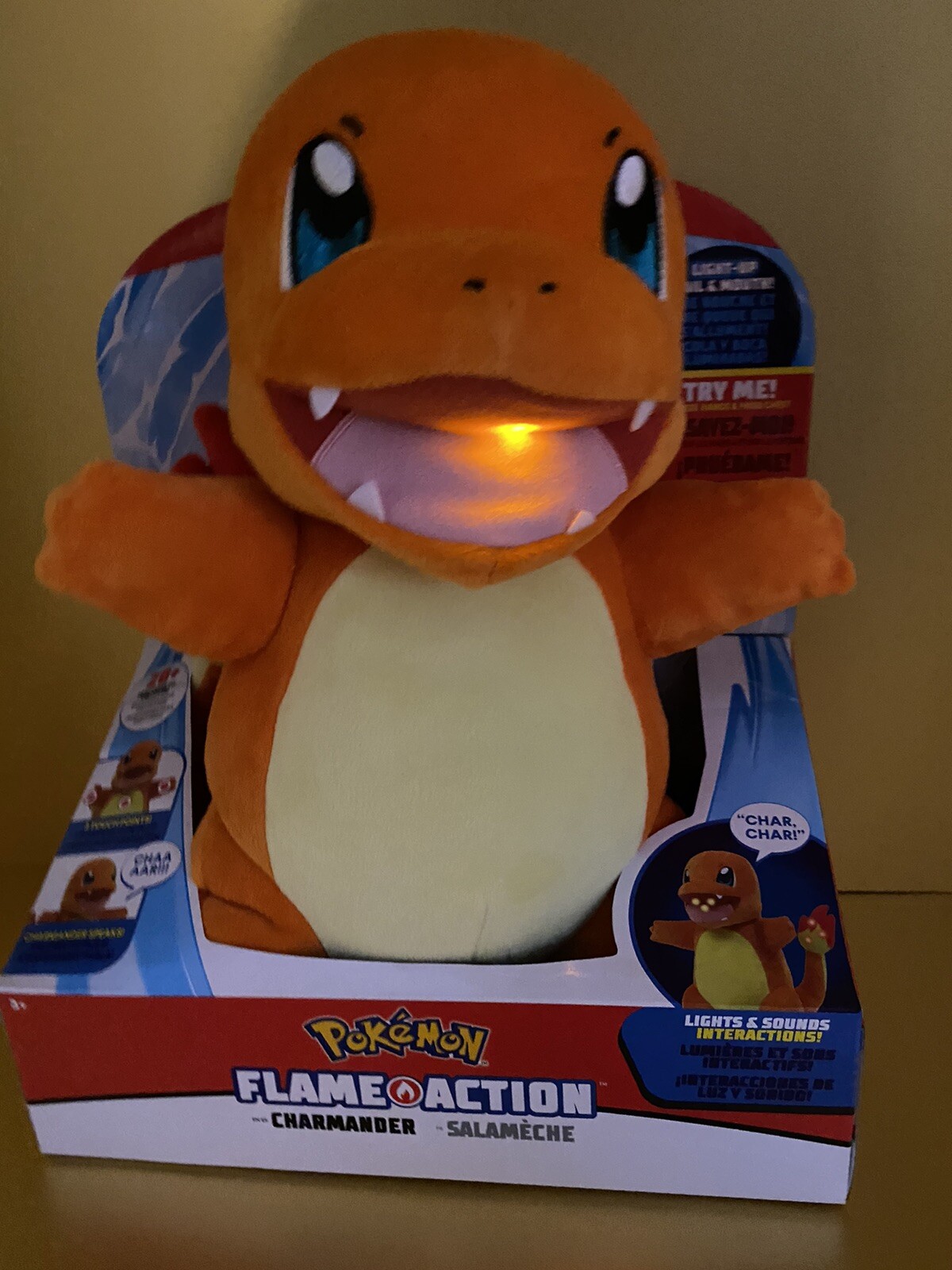 Pokemon Charmander Plush Flame Action 