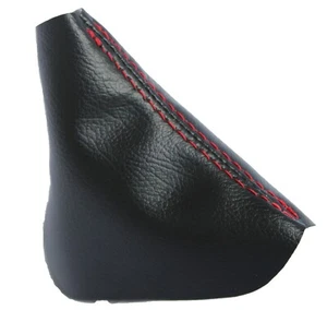 Fits 15-20 Dodge Challenger Vinyl Automatic Shift Boot Black w/Red Stitch - Imagen 1 de 5