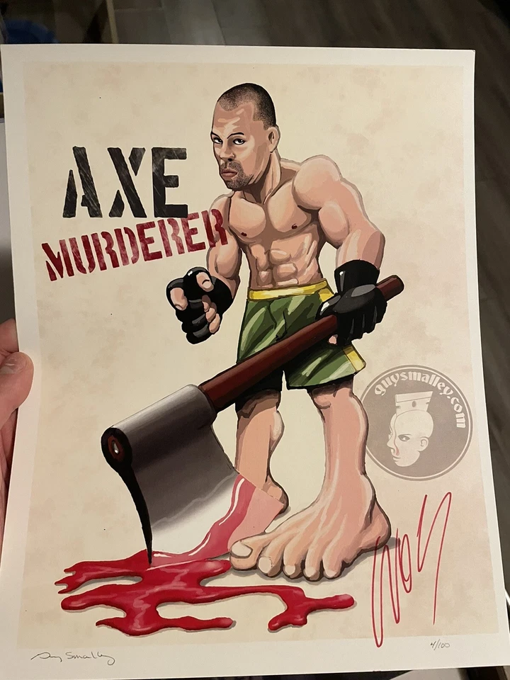 Wanderlei “The Axe” Murderer 11x14 Guaranteed autographed UFC MMA Fight Champ KO - Image 1 of 1