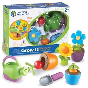 Toddler Gardening Toy Set Pretend Play W/ Watering Can Shovel & Pot Plastic NEW - Picture 1 of 7
