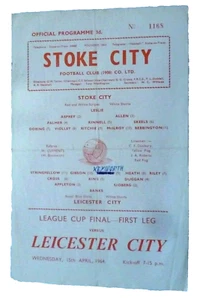 1964 Ligapokalfinale Stoke City gegen Leicester City Hinspiel 15. April - Bild 1 von 9