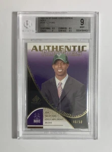 2003-04 SP Game Used #114 T.J. Ford Gold Rookie BGS 9 #46/50 BUCKS - Bild 1 von 2