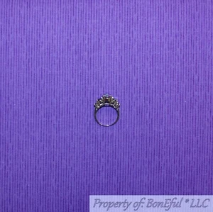 BonEful Fabric FQ Cotton Quilt Purple Tone Calico Small Little Stripe Blender US - Picture 1 of 12