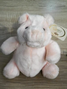 Russ Berrie Puckers Pig Plush Pink 8" Stuffed Animal No 7750 Soft Retired VTG - Picture 1 of 12