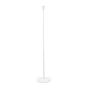 Base de lámpara de pie con vástago de metal blanco luz de salón de pie libre - Imagen 1 de 9