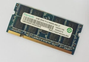2GB DDR2 PC2-6400 Ramaxel RMN1740EF48D8W-800 800MHz Notebook Speicher - Bild 1 von 1