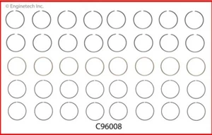 CHEVROLET GMC HUMMER ISUZU SAAB 2003-2016 4,8 5,3 ANILLOS DE PISTÓN - Imagen 1 de 2