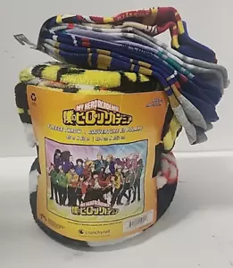 My Hero Academia Überwurf Decke 45 x 65 Zoll BONUS 5er Pack Socken Anime - Bild 1 von 4