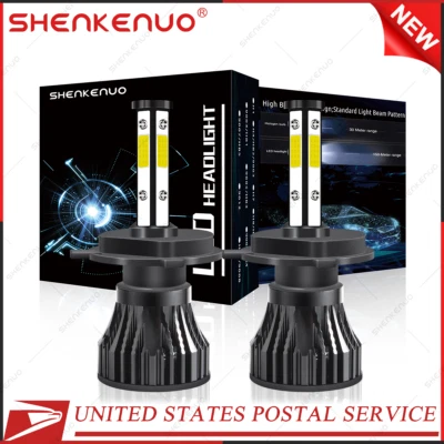 For MAZDA TRIBUTE 2001-2006 2X H4 9003 led headlight Bulbs High/Low Beam 6000K - Image 1 of 4