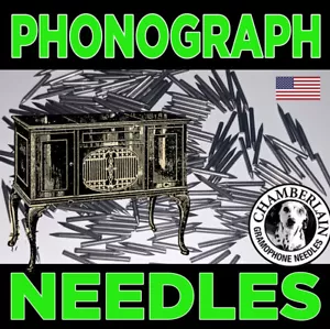 100 Phonograph LOUD TONE NEEDLES pack for Gramophones VICTROLAS record players - Picture 1 of 15