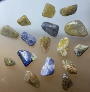LOT TANSANIT Natur Trommelsteine (50gr) Tanzanit / Tumbled Natural Tanzanite - Picture 1 of 1