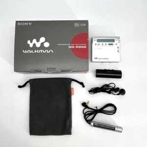 Mini Disco Reproductor Portátil Sony MZ-R900 Walkman MD Funcionamiento Confirmado con Caja - Imagen 1 de 8