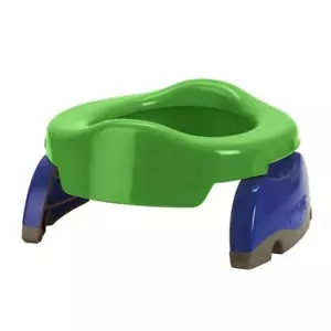 On the Go Potty Blue & Green Travel Potty Trainer Seat + Liners - Picture 1 of 2