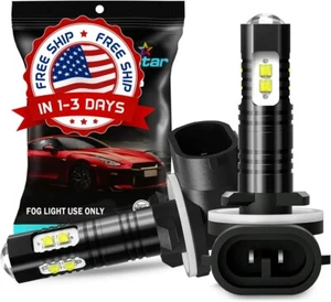 1 Par 881 Bombillas LED Para Faros Antiniebla 862 886 889 894 Xenon Blanco 6000K - Picture 1 of 8