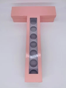 Cupcake Letter Box (T) - Color: Pink - Picture 1 of 1