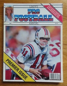 Lindy's PRO FOOTBALL 1987 TONY EASON Premier Issue Magazine No LABEL PATRIOTS - Bild 1 von 1