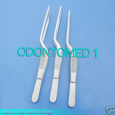 6 pinzas de bayoneta Adson instrumentos médicos quirúrgicos 8,2" Foto 1 de 3