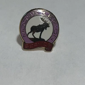 Moose Legion Service Lapel Pin Enamel Fraternal Collectible Brooch Hat Tie Clip - Picture 1 of 4