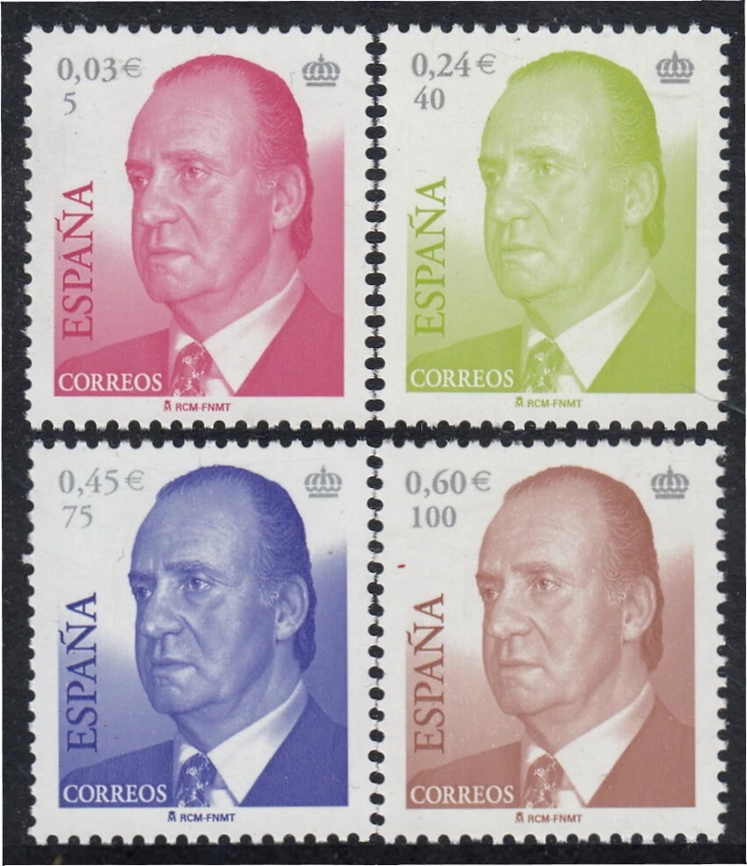España Spain 3792/95 2001 SM Don Juan Carlos I MNH