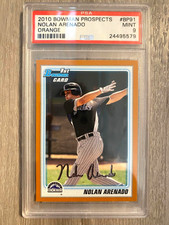 2010 Bowman Prospects 1st Bowman Nolan Arenado Orange /250 PSA 9