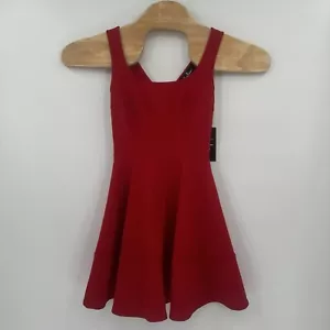 Lulus’s Women’s XS Home Before Daylight Red Sleeveless Fit Flare Mini Dress - Picture 1 of 7