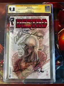 Destro #1 CGC 9.8 signiert von Arthur Burghardt & David Mack 1:250 Variant Image - Bild 1 von 3