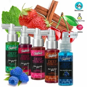 Doc Johnson Deep Throat Oral Anesthetic Spray Flavored Numbing Desensitizing - Picture 1 of 8