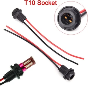Portalampada Cablaggio tondo T10 Tutto Vetro 5W 12V Per Auto Ricambio Universale - Foto 1 di 5