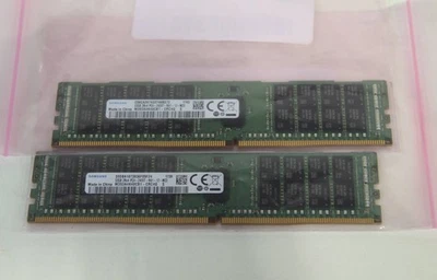 SAMSUNG 32GB PC4-19200 DDR4 RDIMM MEMORY MODULES | M393A4K40CB1-CRC4Q | LOT OF 2 - Image 1 of 3