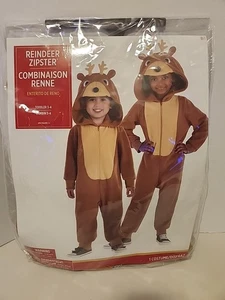 Urlaub Rentier Zipster Kapuze komplett Halloween Kostüm für Unisex Kleinkinder 3-4T  - Bild 1 von 9
